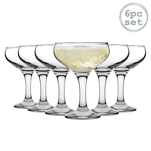 Rink Drink Sekt-/Champagnerschalen im Vintage-Stil - 200 ml - 6er-Set