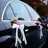 fiocchi di avena senza glutine Dimensioni perfette: Ogni papillon per auto misura 25 cm x 12 cm, 30 pezzi, ha un aspetto divino e bellissimo in bianco puro e può essere utilizzato in una varietà di scene.