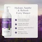 Lavender Relaxing Body Wash with Chamomile Oil & Vitamin E, Aromatherapy Bath, Stress Relief Shower, Natural Body Wash for All, Dry & Sensitive Skin, 16 fl oz (Pack of 2) - Image 2
