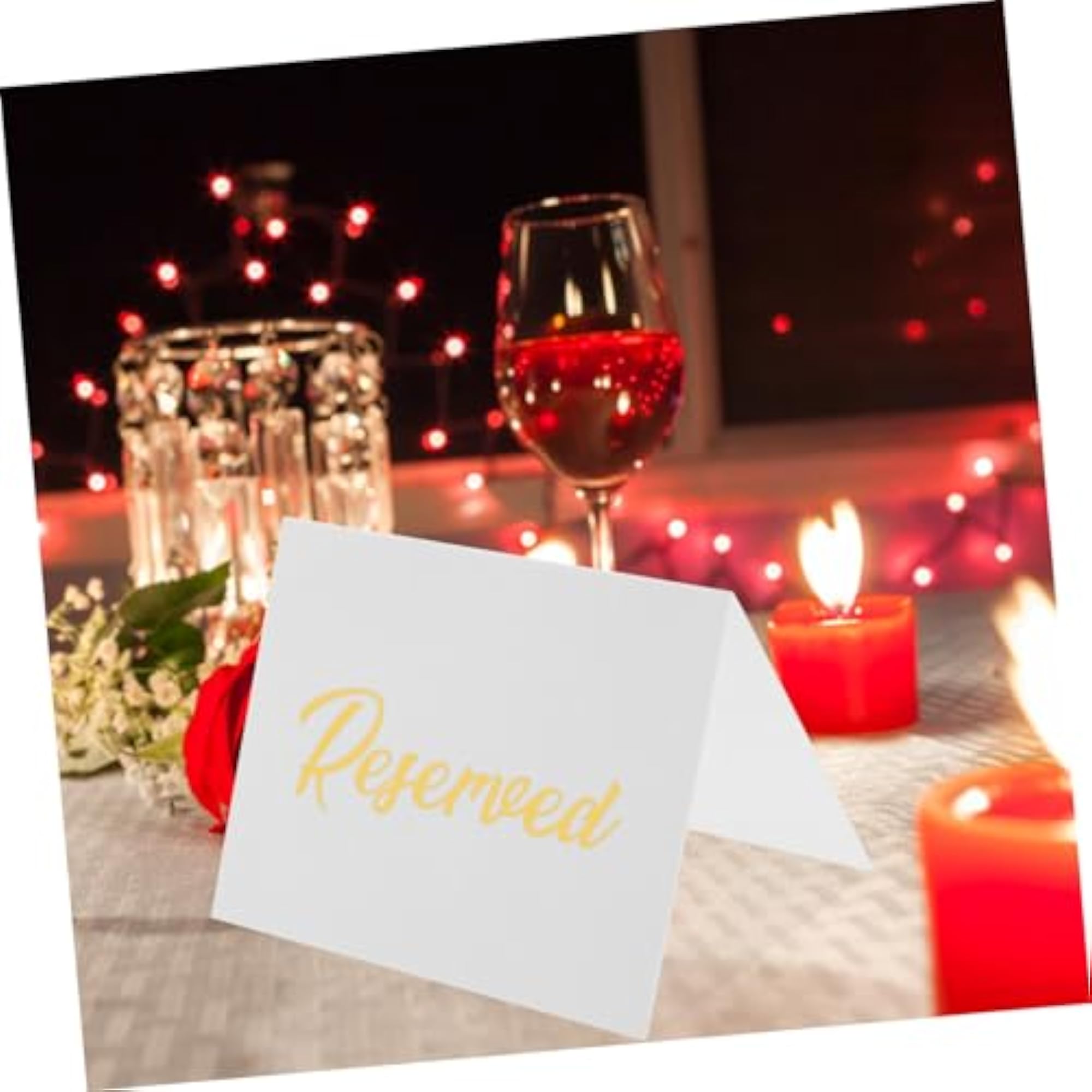 50Pcs Double Sided Reserved Table Sign Cards