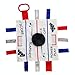 Baby Sensory, Educational & Teething Closed Ribbon Tag Lovey Blanket with Security Plush: 10"X10" (Hockey)