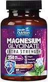 Magnesium Glycinate 250mg Per Serving - 100% Chelated Magnesium for Max Absorption - Sleep Support, Muscle, Nerves, Bone & Heart Health Support Supplement, Non-GMO Vegan - Bottled USA - 60 Tablets