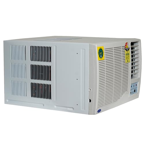 Image of Carrier 1Ton 3 Star Window Fixed Speed AC(Copper, Dust Filter & Turbo Mode, 2024 Model, Estrella Ex,CAW12EC3R34F0,White)