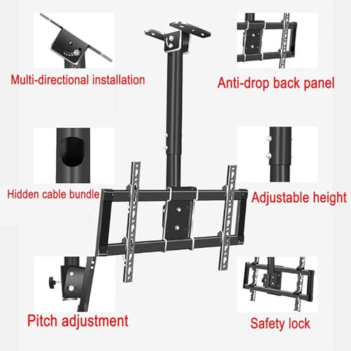Support mural TV plafond réglable pour optimiser votre salon cinéma - 4