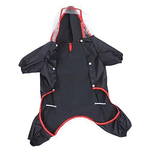 Mipcase Pet Raincoat for Dogs and Breathable Stylish High Collar Design Convenient Hoodie for Pets for Rainy Days