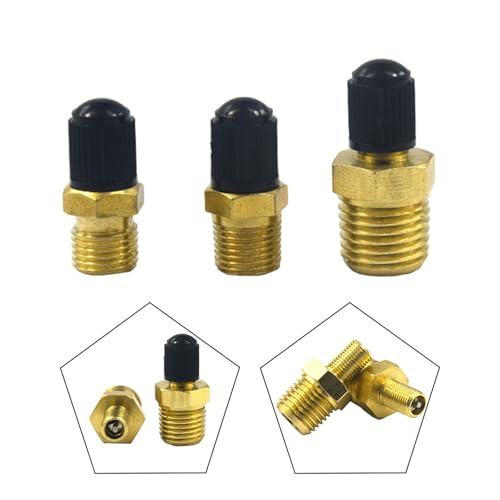 Tapones para válvula de bicicleta con núcleo automático para presión de neumáticos, adaptadores de válvula con rosca 1/4 y 1/8 NPT miniatura 2