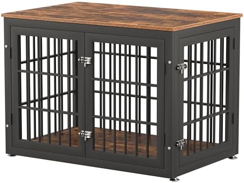 38 Inch Heavy Duty Dog Crate Furniture for Large and — texture and fabric close-up
