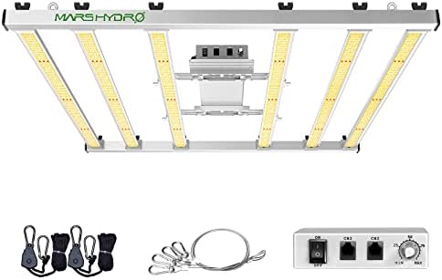 MARS HYDRO FC-E4800 LED Grow Light 4x4ft Full Spectrum Grow Light Bar with 2646pcs Diodes 480Watt Plant Growing Light Dimmable Commercial Grow Lamp Daisy Chain Detachable,Achieve 2.8 umol/J