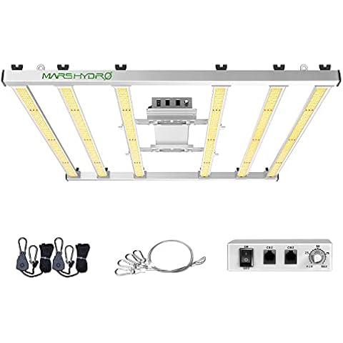 MARSHYDRO FC-E4800 LED Grow Light 480W 4x4ft 2646pcs Diodes LEDs Plant Grow Light UV IR Full Spectrum Growing Lights Plants Grow Lamp Dimmable Commercial Grow Lights Daisy Chain Detachable 2.8 umol/J Cover