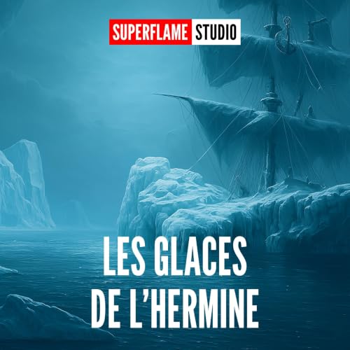 Diseño de la portada del título Les Glaces de l'Hermine