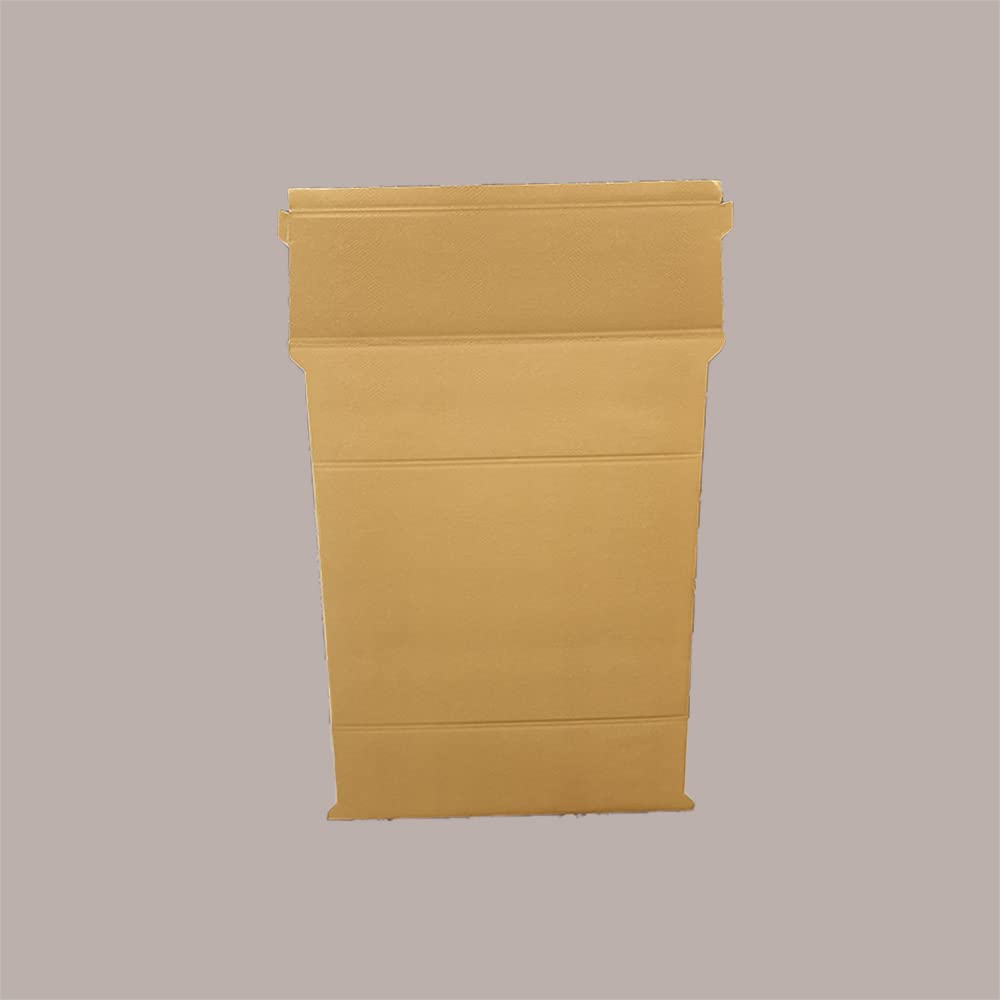 Lucgel Cesto Vassoio Rettangolare in Carta Skin Oro Grafica Effetto Pelle Formato Medio 350x260H70mm - 10 pezzi -