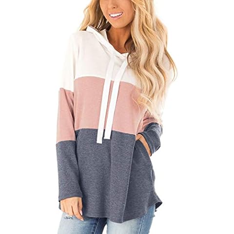 Blooming Jelly Colour Block Hoodie with Pockets Cover