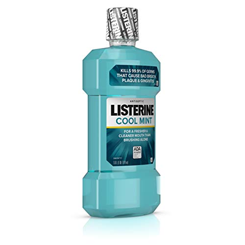 Listerine Antiseptic Mouthwash for Bad Breath, Plaque and Gingivitis, 1 l