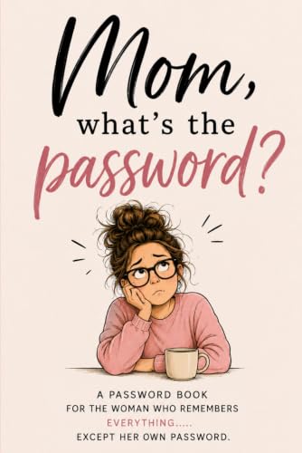 Mom, what's the password?: A Password Book for the Woman who Remembers everything...Except her own password image 2