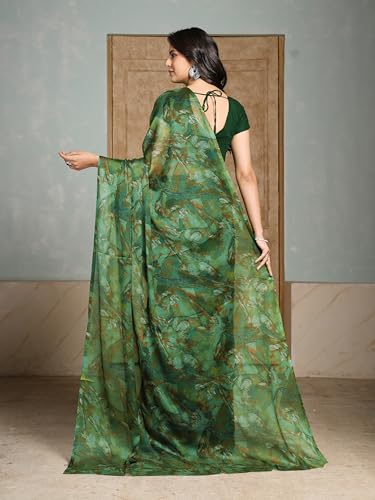 Image of Garden Vareli Nara Chiffon Abstract Printed Saree