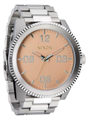 Nixon Corporal Silver/Coral 48 mm