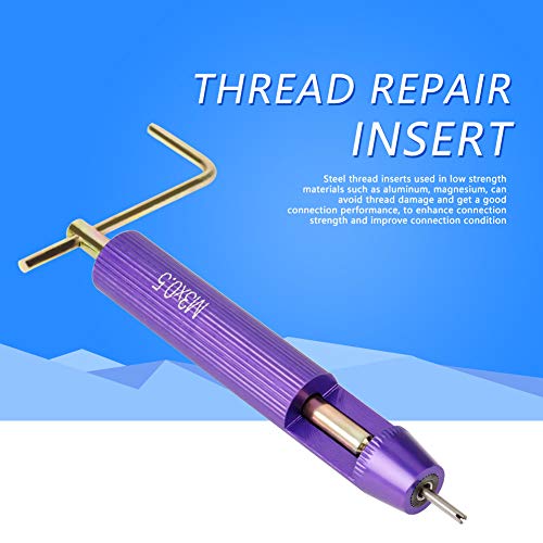 m3 helicoil thread repair kit - 50pcs stainless steel coiled wire helical screw inserts for restoring damaged threads in steel