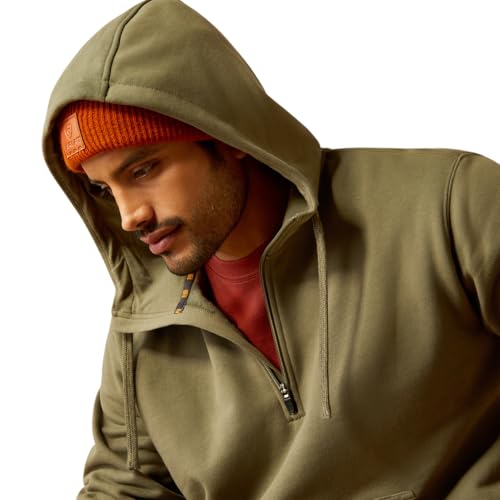 Image of ARIAT Men's Rebar Workman 1 /4 Zip Hoodie