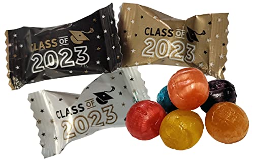 Class Of 2023 Graduation Solid Fruit Balls 100 Count Wrapped-Congrats Grad Hard Candy #TOP18