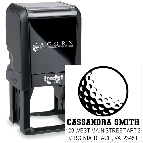 Image of Custom Made Ocean Wave Self Inking Rubber Stamp - Square Address Stamp | Sailing Refillable Rubber Stamp. Name And Address Stamp. Choice of 11 ink colors. Nothing preset. Ink travels with the stamp.