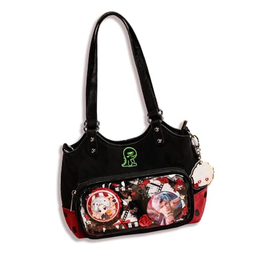 Wecos Love and Deepspace Bag Sylus Itabag Black Red Commuter Bag Doujin Bags Cosplay Props for Women