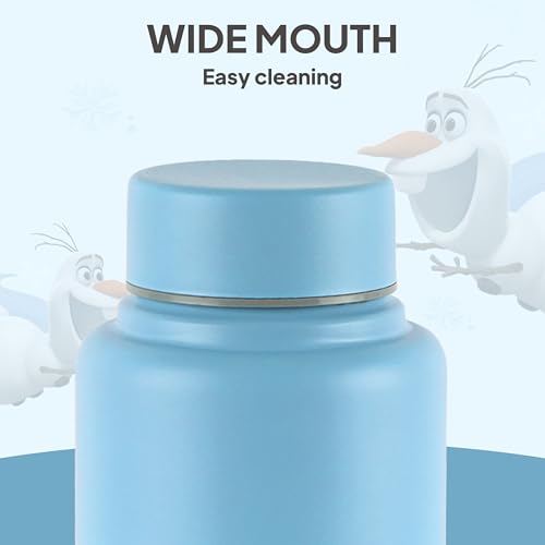 Image of CELLO Kidzbee Vortex Single Wall Steel Water Bottle For Kids 700 ml | 3D Touch & Feel Olaf Design Fridge Safe Spill Proof & Leak Proof Stainless Steel Water Bottle For School Kids, Travel & Picnic