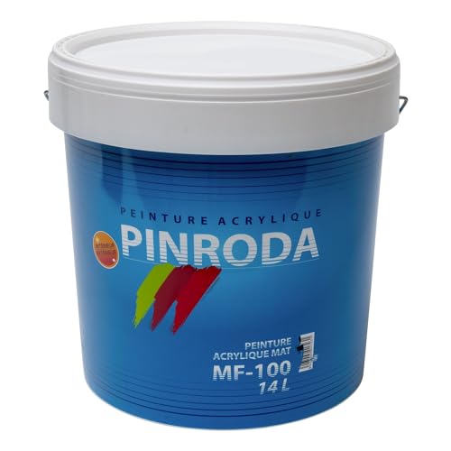 Jafep 12991 Acrylfarbe, matt, Weiß, MF-100, 14 l