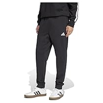 adidas Homme Essentials FEELCOZY French Terry Pant, Black, White, XL