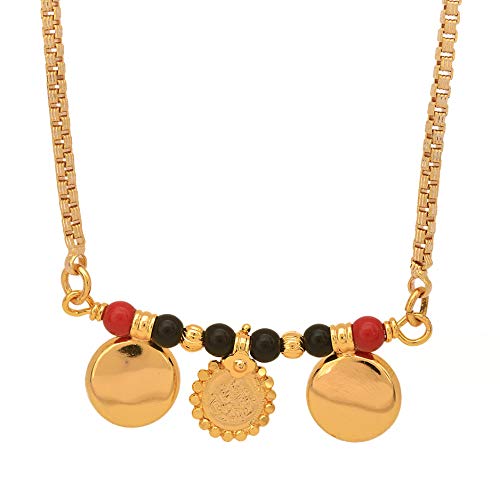 Image of Radha's Creations Golden Brass Mangalsutra Length 30.00 inches for Women