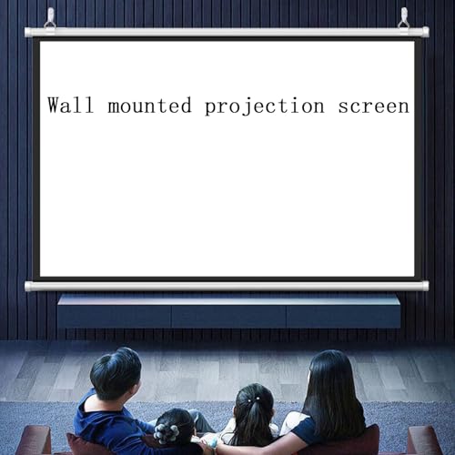 Pantalla de proyección manual 72in 4:3 para cine y oficina miniatura 2