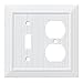 Franklin Brass W35269-PW-C Classic Beadboard Switch/Duplex Wall Plate/Switch Plate/Cover, Pure White