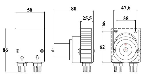 Pompa Dosatrice Peristaltica MP2-B - Portata Fissa 12 L/h, 24Vdc, Per Liquidi E Chimici - Foto 3