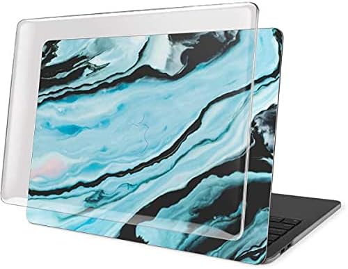 Skinit Case + Skin Compatible with MacBook Pro 15in (2016-19) Originally Designed Aqua Blue Marble Ink Design