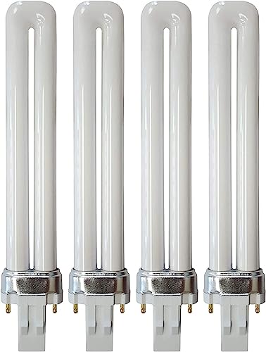 (4 Pack) PL13S/27/ECO - Compact Fluorescent Plug-in - 13 Watt - 120 Volt - T4-2-Pin (GX23) - Dimmable - 2,700 Kelvin (Soft White)