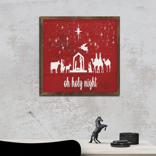 Décoration primitive maison avec plaque murale rétro bois Merry Christmas