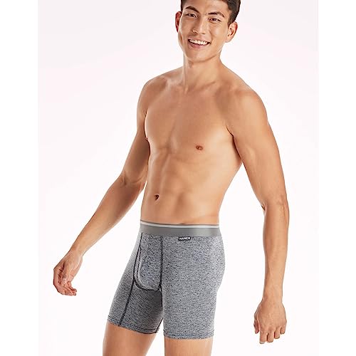 Hanes Men's Ultimate Comfort Flex Fit Breathable Stretch Boxer Briefs, 3-Pack Assorted Colors L3