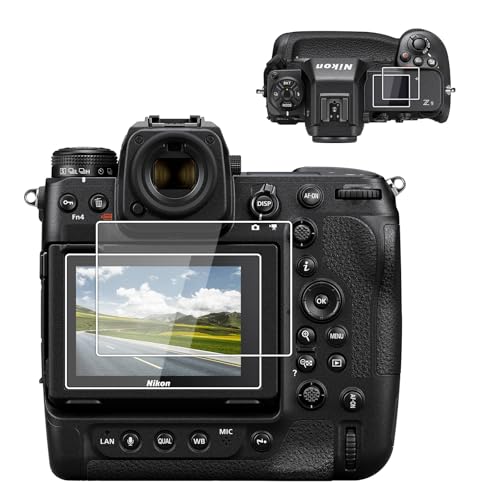 Image of kinokoo Digital Camera LCD Screen Protector for Nikon Z9 LCD Monitor Glass Protector and High Performance Protective Film Set for Display Bannel, Set of 2