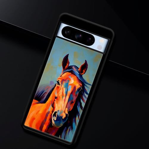 Coque Google Pixel 8 Pro CARLOCA cheval coloré antichoc - 7