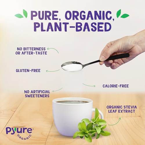 Image of Pyure Organic Stevia Sweetener | Zero Carb Sugar Substitute, 44 lb Bulk | Bulk organic stevia sweetener for baking, restaurants, coffee, keto, diabetic, vegan, zero sugar, zero calorie diets