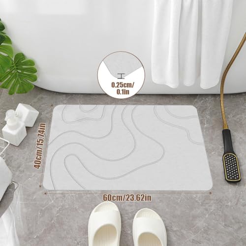 Paillasson absorbant l'eau et lavable antidérapant de douche
