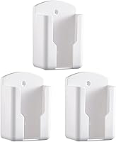 Vista 1 de Soporte de control remoto - 3 unids Soporte de rack de control remoto Soporte de pared Soporte de teléfono Blanco Caja de almacenamiento de medios
