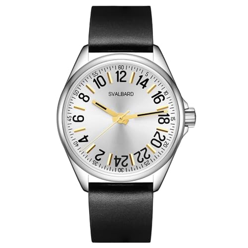 Montre 24h Svalbard Solstråle GA26 montre homme quartz suisse noir