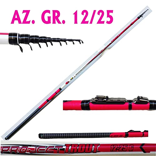 Canna pesca trota lago vetrino bombarda