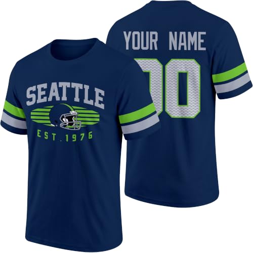 Image of T-Shirt Custom Name and Number Personalized Gifts | Crewneck Short Sleeves T-Shirt for Men S-4XL