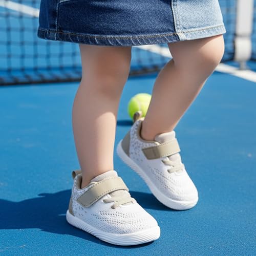 Image of MORENDL Toddler Sneakers Baby Boys & Girls Barefoot Shoes Lightweight Breathable Walking Running Tennis Athletic Sport Shoes