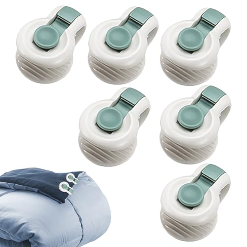 Set Von Pinzetten Für Komfort | Paket Von 6 Befestigungselementen Für Komfort | Themen, Bettdecken, Sinvotation Pinzetten Für Blätter, Weiße Bettzubehör, Sichere Decken Für Kostenlose Decken