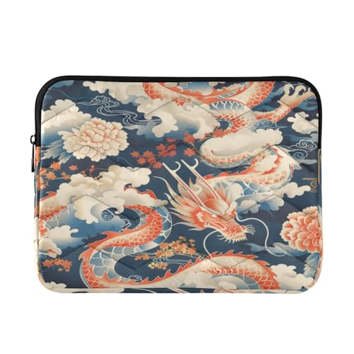 Funda para portátil 13-14 pulgadas Japón Dragons impermeable y resistente