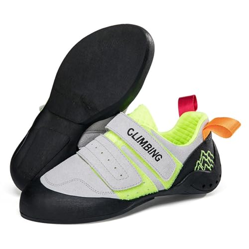 Chaussures Homme Femme de Escalada Antideslizantes, Chaussures de Sport Outdoor de Bandas Largas, Baskets Parent-Enfant, Sneakers Basses, Punta Reforzada, Tacón Envolvente - Escala Senderismo