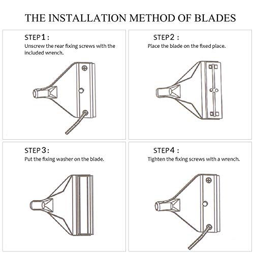 KEESIN Set di attrezzi per la pulizia delle alghe dell'acquario, con asta staccabile e 10 pezzi di ricambio in acciaio inox, 66 cm - Image 8