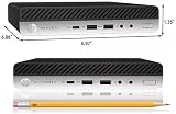 HP EliteDesk 705 G4 Mini komputer stacjonarny, czterordzeniowy AMD Ryzen 5 Pro 2400G, 8GB RAM, 256 GB SSD, RJ-45, RX Vega11 1010MB, Windows 11 Pro (Refurbished)